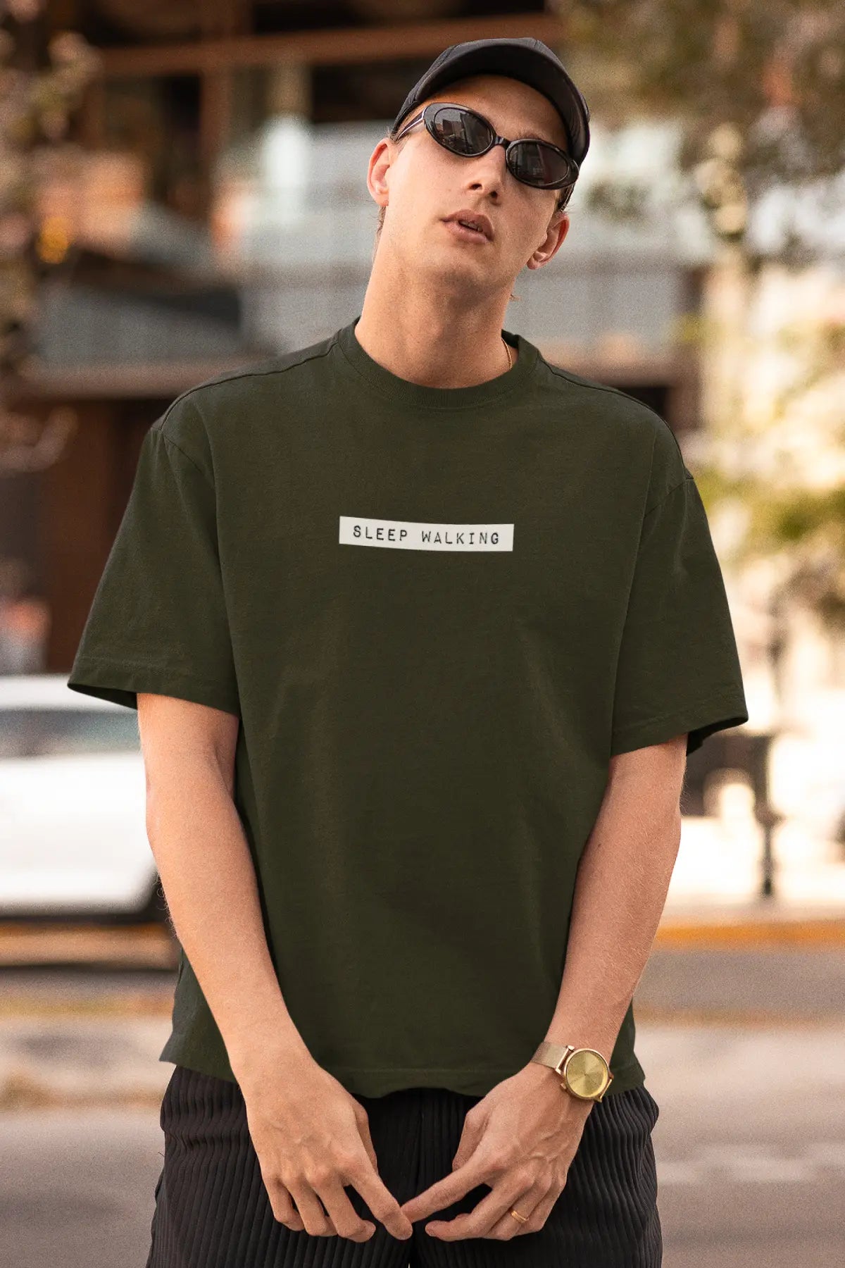 Oversized T-Shirt: Sleep Walking
