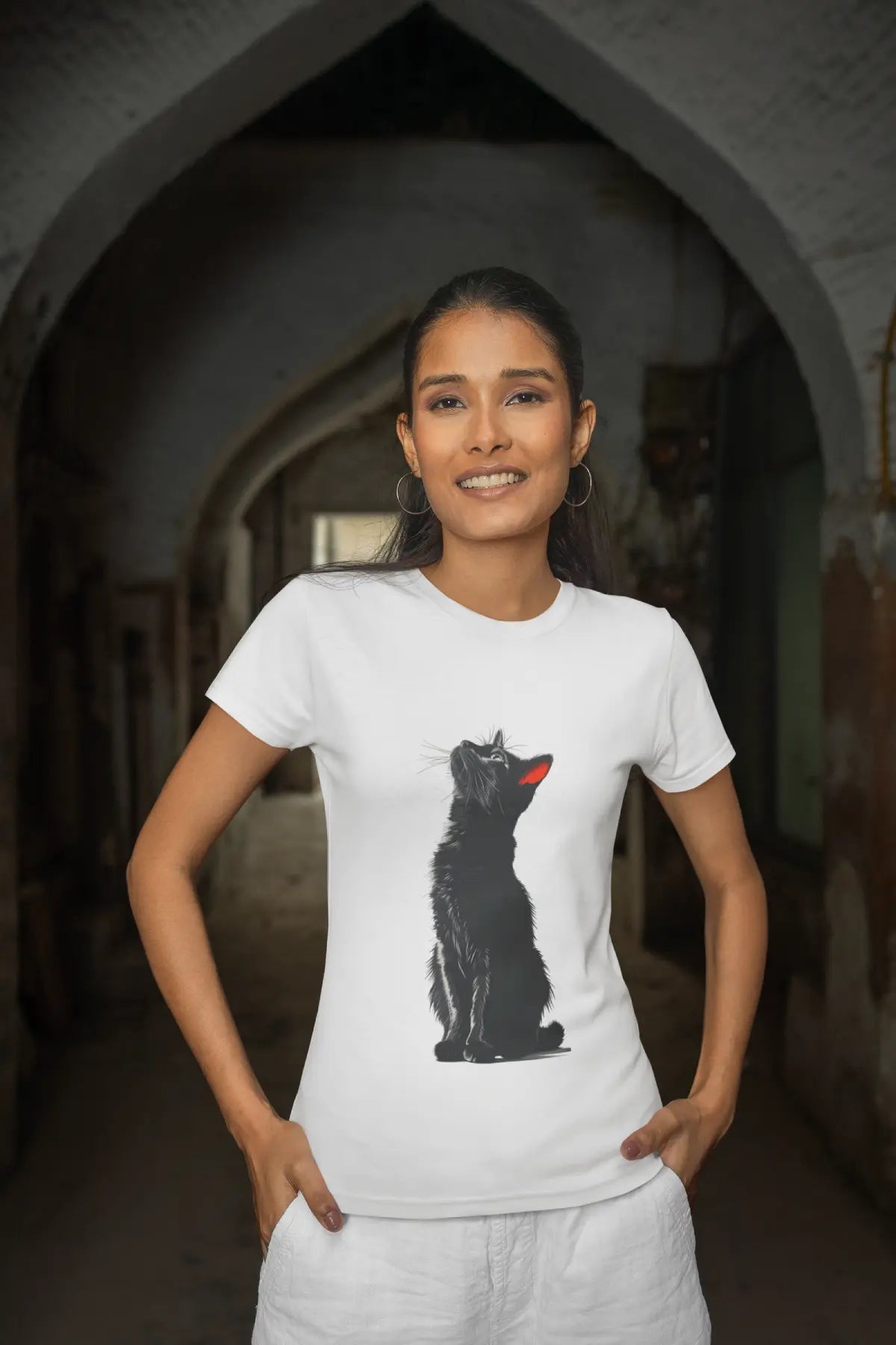 Regular fit T-shirt: CATTY