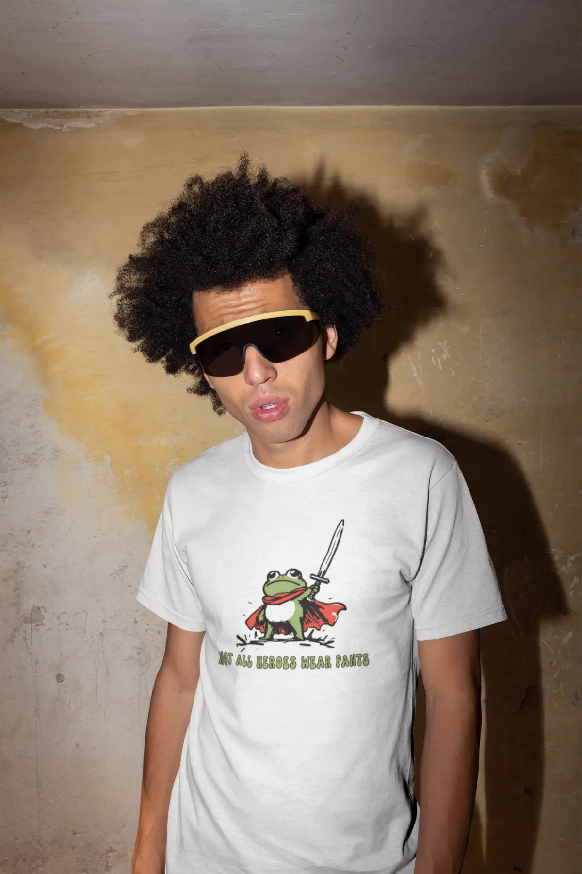 Regular fit T-shirt: NOT ALL HEROES WEAR PANTS
