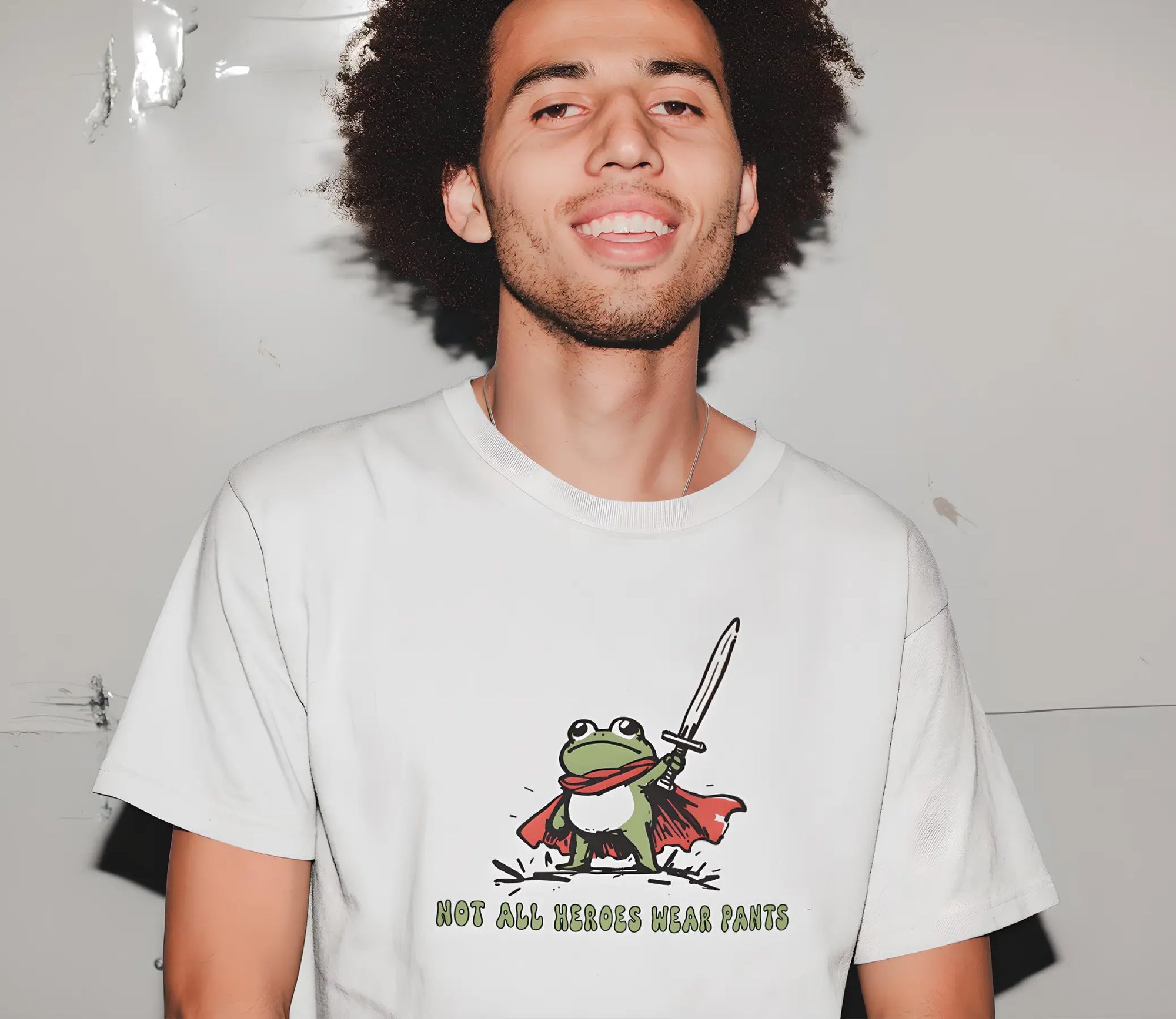 Regular fit T-shirt: NOT ALL HEROES WEAR PANTS